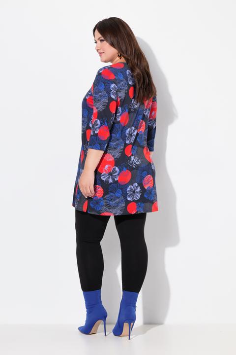 Immagine prodotto Ulla Popken Maglia dal taglio lungo e svasato con scollo rettangolare e maniche a 3/4 (46, 48)
