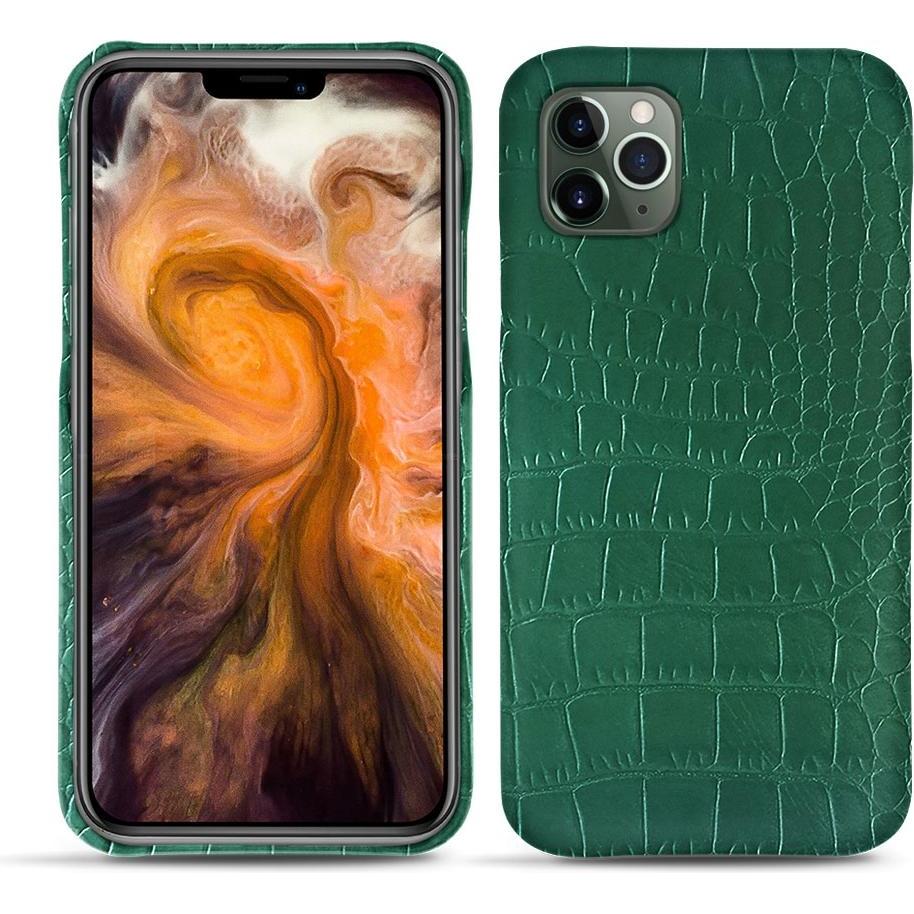 Noreve Lederschutzhülle (Apple iPhone 11 Pro Max), Smartphone Hülle, Grün