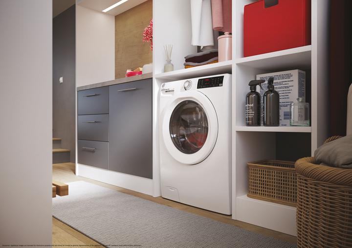 Produktbild Hoover H-WASH 350 H3WP4474TAM6/1-S Waschmaschine, wiederaufladbar (7 kg, Links)