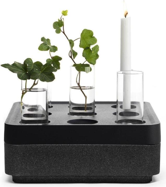 Produktbild Born in Sweden Stumpastake Small Set mit Korkschale und Minivasen aus Aluminium