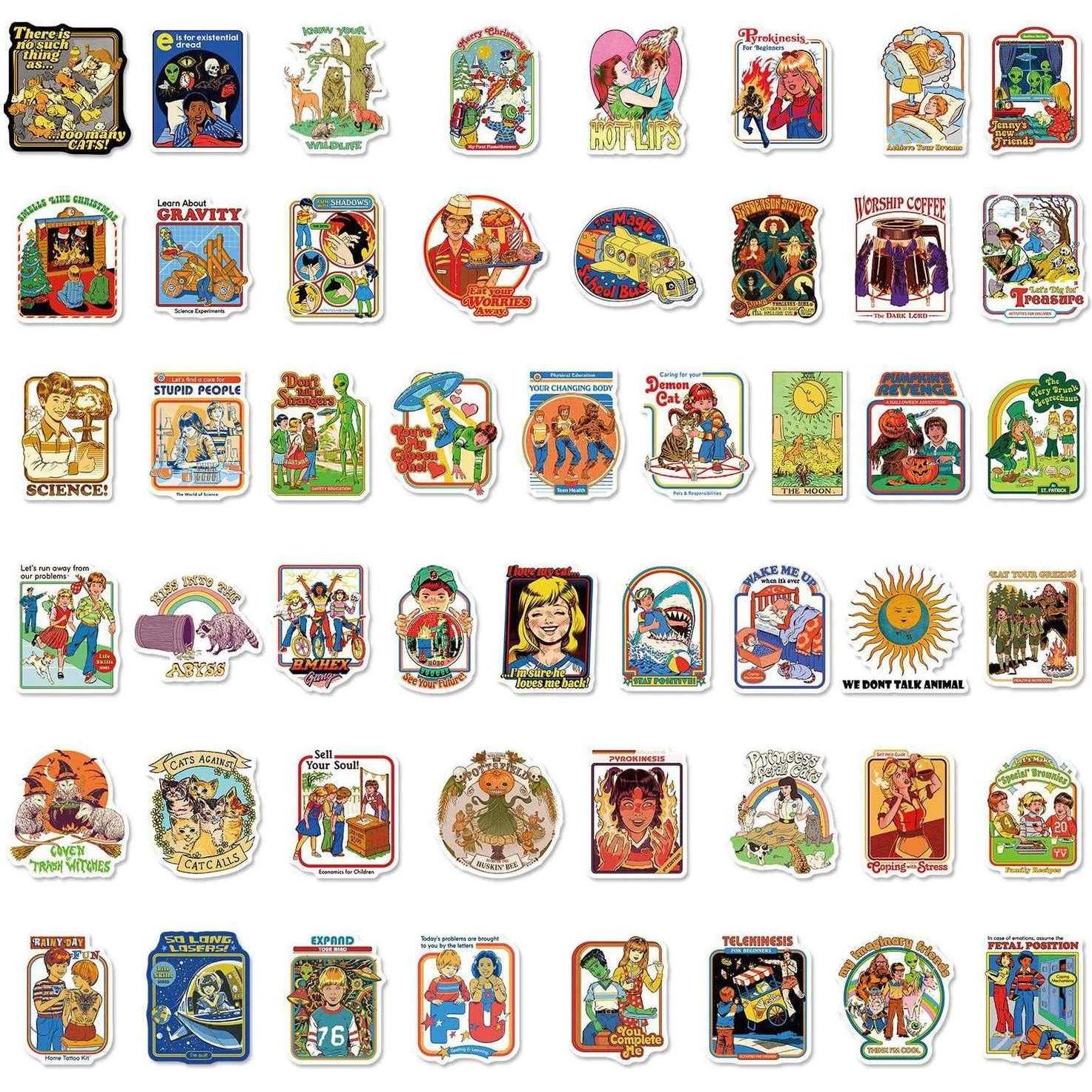 Thumbnail - JTI, Sticker, Aufkleber Retro - 50 Stk