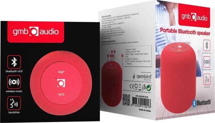 Actual product image Gembird SPK-BT-15 (2 h, Battery operated)