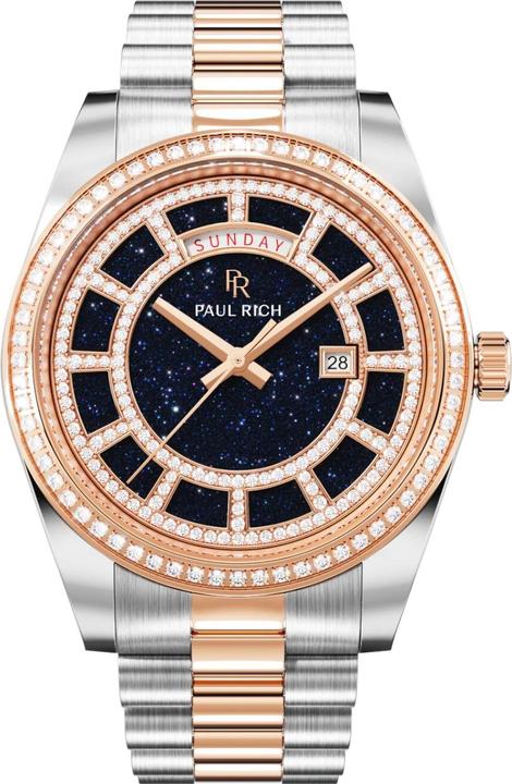 Blue, Pink gold, Silver