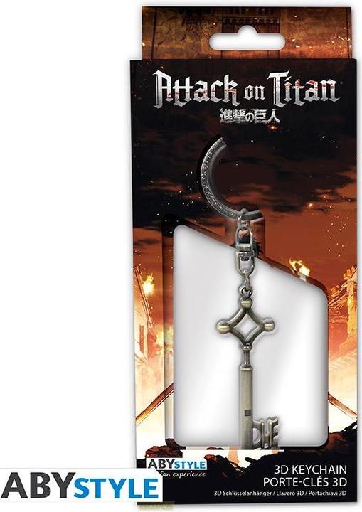 Actual product image ABYstyle Attack On Titan Eren Key 3D Premium Keychain