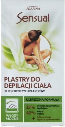 Actual product image Joanna Sensual Hair Removal Patches Strong Hair 12Pcs + Soothing Olive (Body lotion, 10 ml)