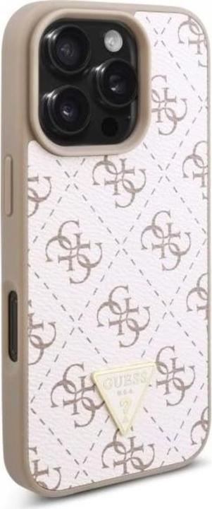 Produktbild Guess GUHCP16XPG4GPH iPhone 16 Pro Max 6.9" biały/white hardcase New 4G Triangle (Apple iPhone 16 Pro Max)