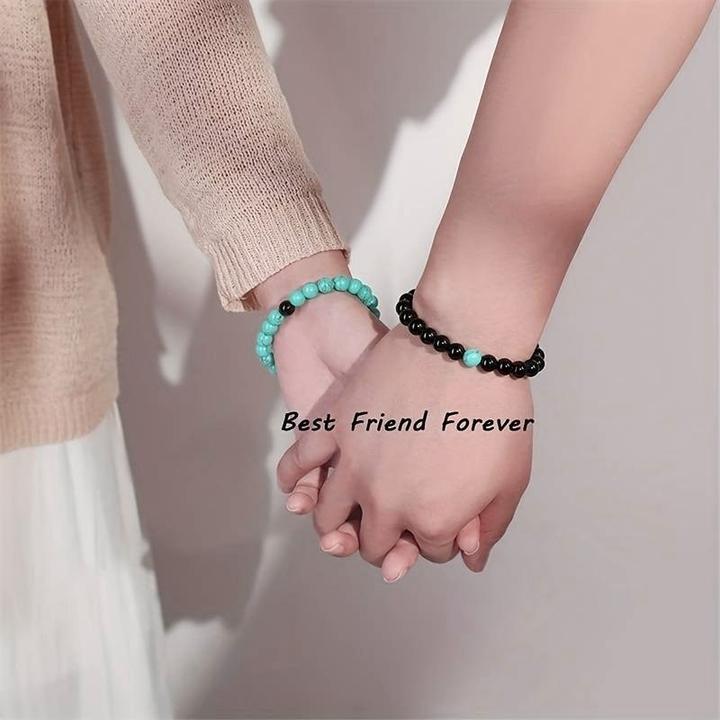 Produktbild Cbx Elastisches Perlen Armband Howlith (Achat, Onyx, Howlith)