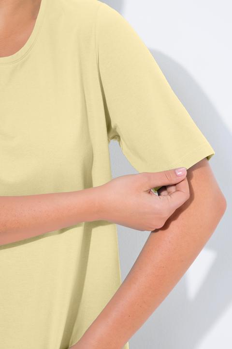 Actual product image Ulla Popken Essential Round Neck Stretch Tee (54)