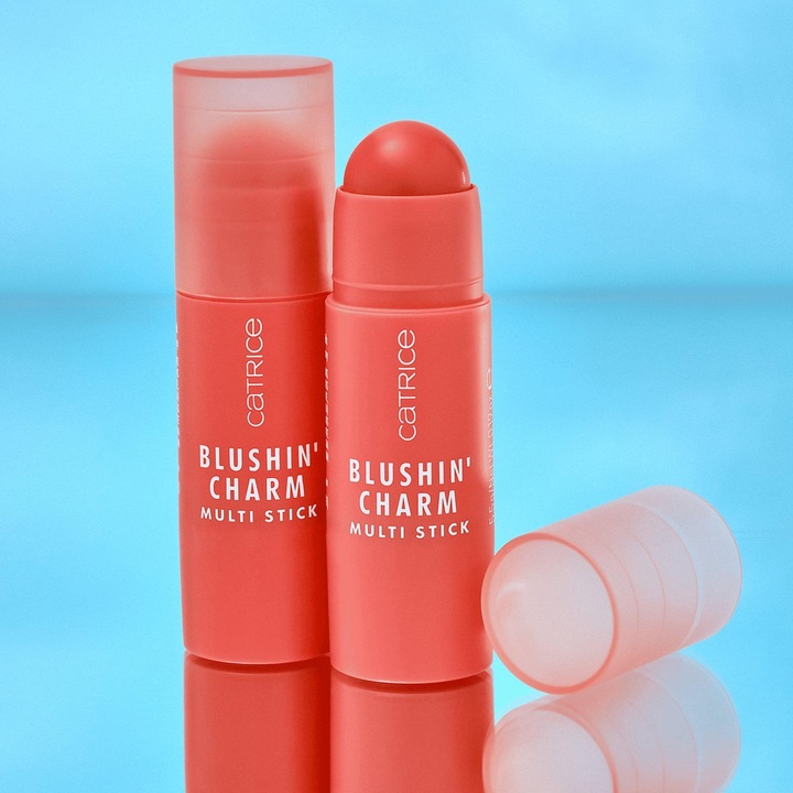 Actual product image Catrice Rouge Blushin' Charm Multi Stick 020 Coral Cutie (020 Coral Cutie)
