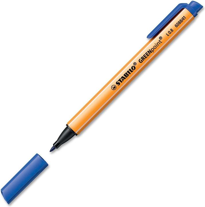 Produktbild STABILO GREENpoint umweltfreundlicher Filzschreiber (Blau, 1 x)