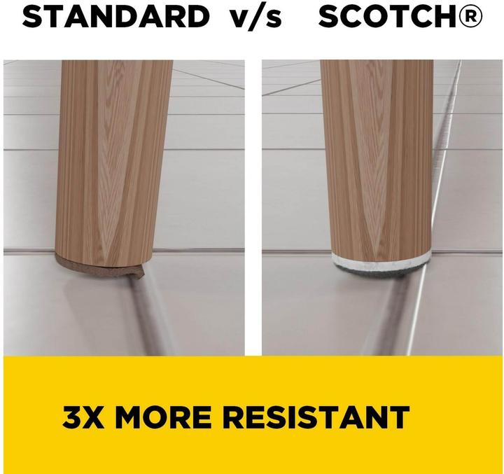 Actual product image Scotch Felt gliders (Felt gliders, 8 pcs.)