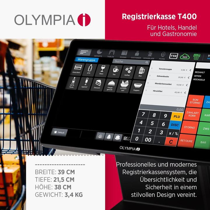 Produktbild Olympia Registrierkasse T400DK