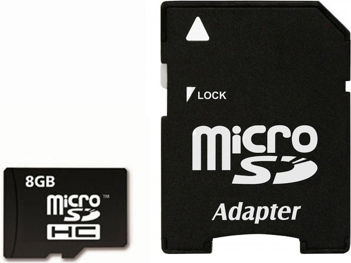 IMRO Micro-SD Karte 8 GB – Speicherkarte + Adapter (8 GB, microSD)