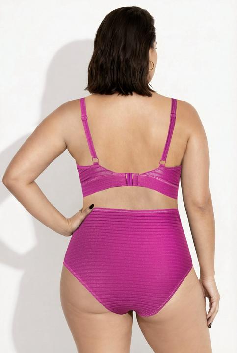 Actual product image Ulla Popken Sparkling Plunge Neck Bikini Set (54, 56)