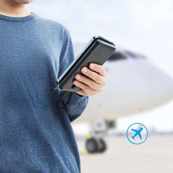 Actual product image Veger Powerbank L10S (W1105PD) 10000mAh 20W 2A PD QC3.0 - black (10000 mAh, 20 W, 20 Wh)