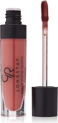 Golden Rose Creamy Longstay Liquid Matte Lipstick mit Vitamin E und Avocado-Öl Volle Deckkraft 5.5ml (Kaffeebraun)