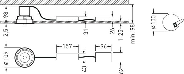 Produktbild Trilux TRIL LED-Deckeneinbaustrahler (800 lm)