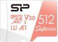 Produktbild Silicon Power memory card Superior Micro SDXC 512GB UHS-I A3 V30 (512 GB, microSDXC, U3, UHS-I)