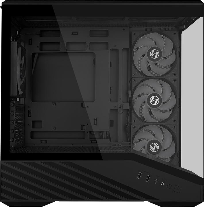 Immagine prodotto Lian-Li VECTOR V100 MINI PC-Gehäuse, Micro-ATX, Tempered Glass - schwarz (mATX, Mini-ITX)