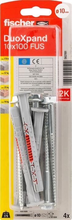 Produktbild Fischer DuoXpand 10x100 FUS K (4) (4 Stk.)