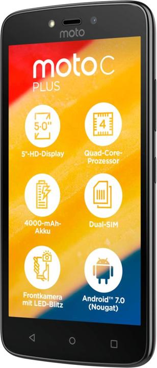 Immagine prodotto Motorola Moto C Plus (16 GB, Nero stellato, 5", Doppia SIM Ibrida, 4G)