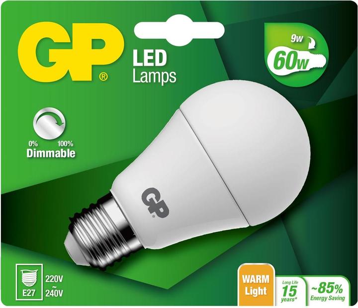 Actual product image GP Lighting Lighting LED Classic E27 8.7W (60W) Dimmable (E27, 806 lm)