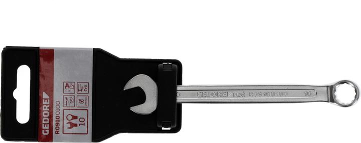 Actual product image Gedore Red red Combination spanner, SW 10 mm, matt satin finish, chrome vanadium steel, silver (10 mm)