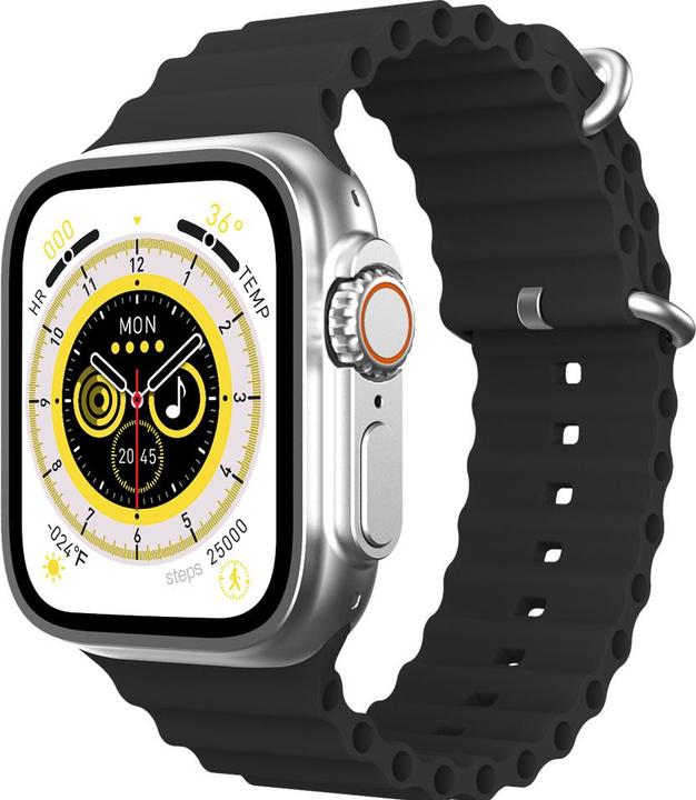 Leicke APPLOID SMARTWATCH U8+ UltraMaxx IP67 + 2Wechselarmbaender (49 mm)
