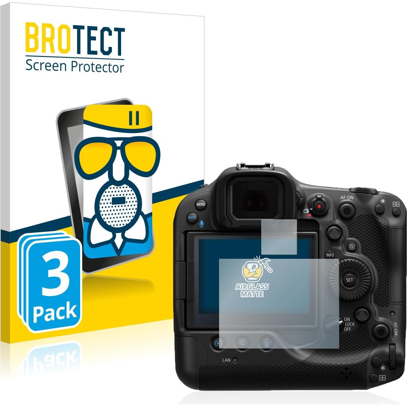 BROTECT AirGlass Panzerglasfolie Matt (Displayschutz, EOS R3), Kameraschutz