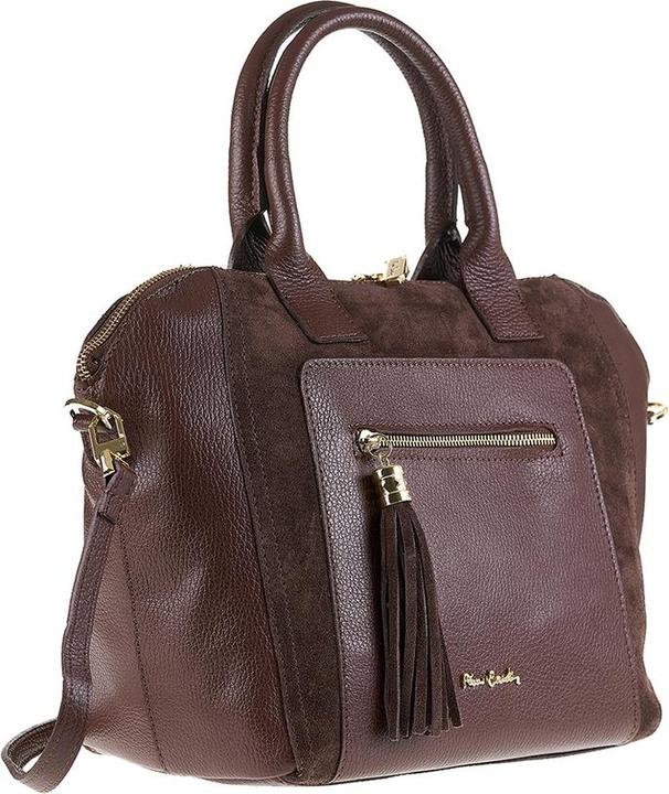 Actual product image Pierre Cardin Damen Handtasche Made In Italy - Modell Silvana Pro - 100% Leder - 40.0 X 26.0 X 17.0 Cm
