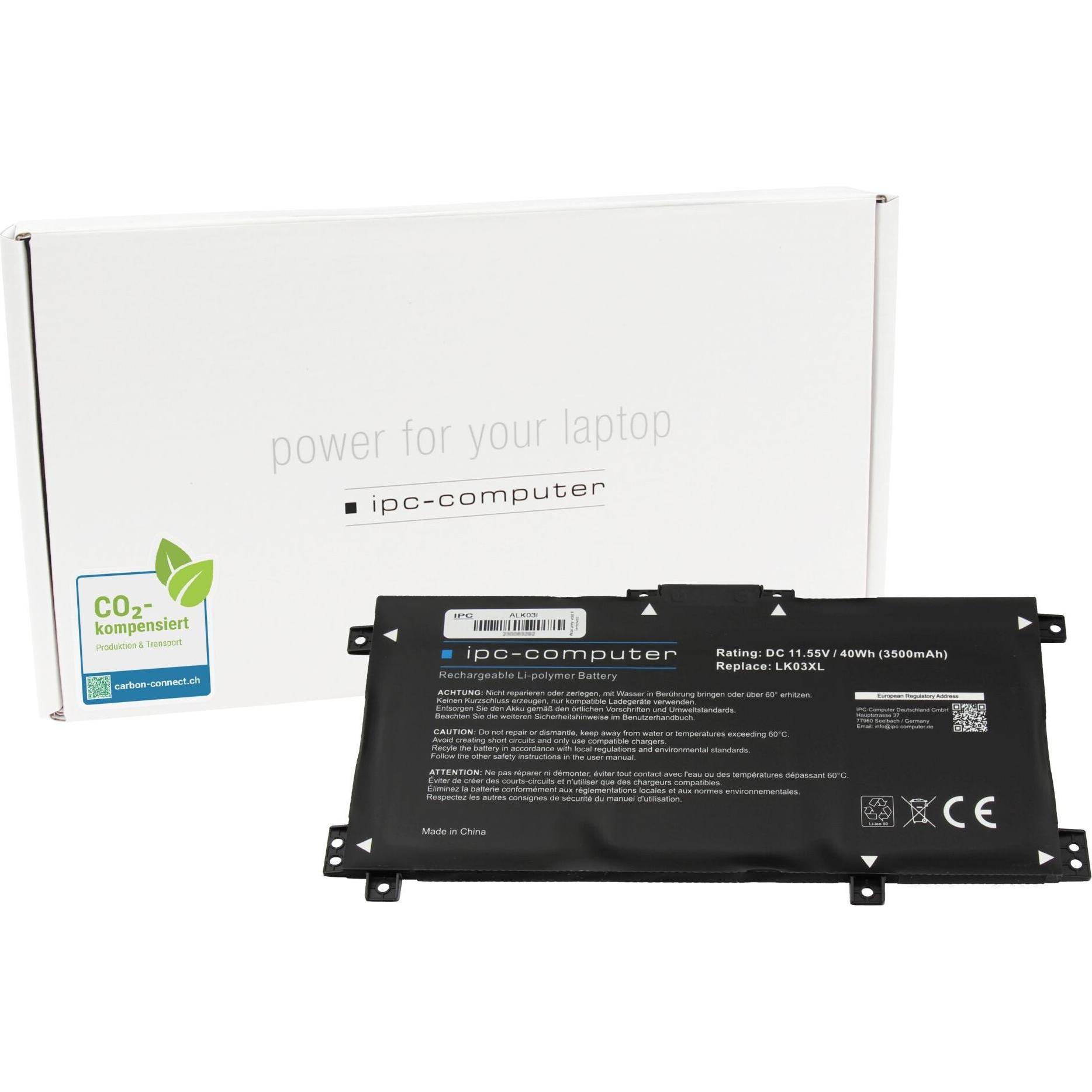 Thumbnail - IPC LK03XL (3 Zellen, 3500 mAh), Notebook Akku
