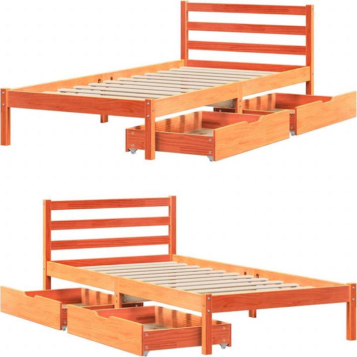 Actual product image vidaXL Bed without mattress 200x200 (200 x 200 cm)