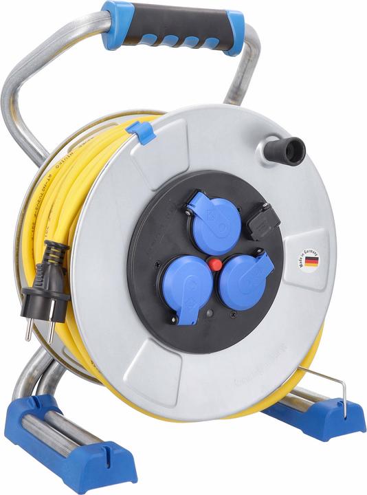 Immagine prodotto As - Schwabe Avvolgicavo in metallo con USB (50 m, 1.50 mm².)