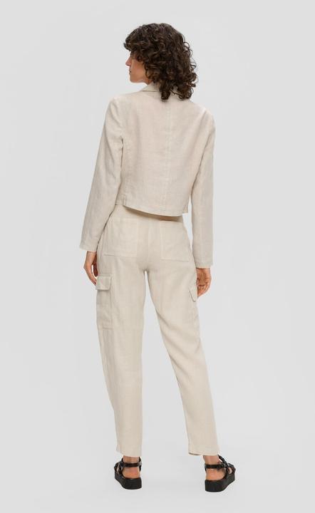 Immagine prodotto S.Oliver Indoor-Blazer Kurzer Boxy-Blazer aus Leinen (44)