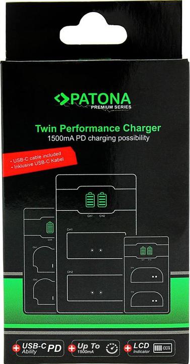 Image du produit Patona Premium Twin Charg. Nikon EN-EL15 (Chargeur de batterie d'appareil photo)