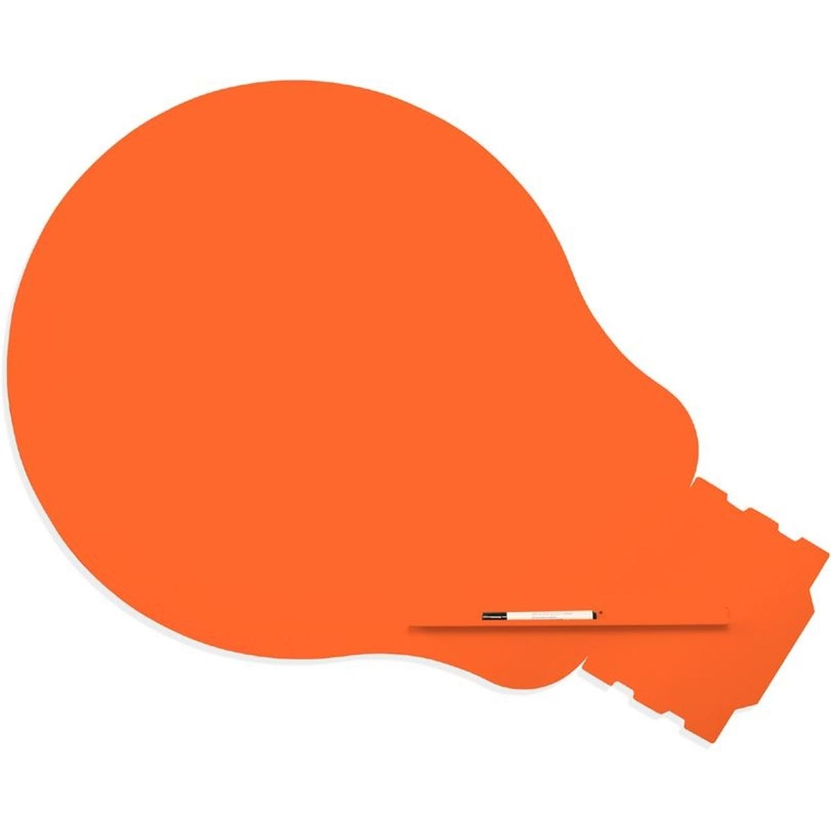 Rocada, Präsentationstafel, Symbol-Tafel Skinshape Glühbirne lackiert 100x150cm RAL 2008 hellorangerot (100 x 150 cm)