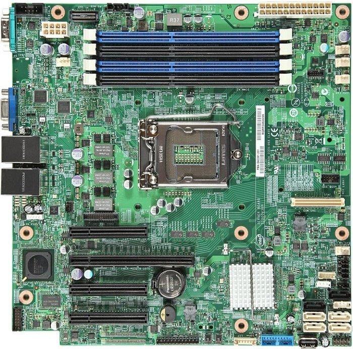 Produktbild Intel Server Board S1200V3RPS - Motherboard - micro ATX (LGA 1150, Intel C222, mATX)