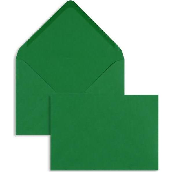 Blanke, Briefumschlag, Briefumschläge C6 100g/qm gummiert VE=100 Stück dunkelgrün (C6, 100 x)