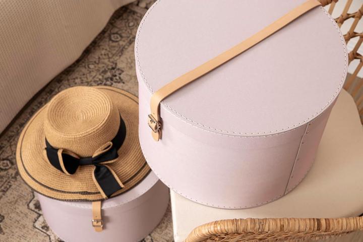 Actual product image Bigso 2-teiliges Aufbewahrungsboxen-Set mit Lederriemen (2x)