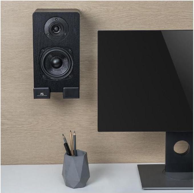 Actual product image Maclean adjustable audio tape wall mount, depth 90  154 mm (3.5" 6.1"), MC-932 (1 pair, Wall installation, Height-adjustable)