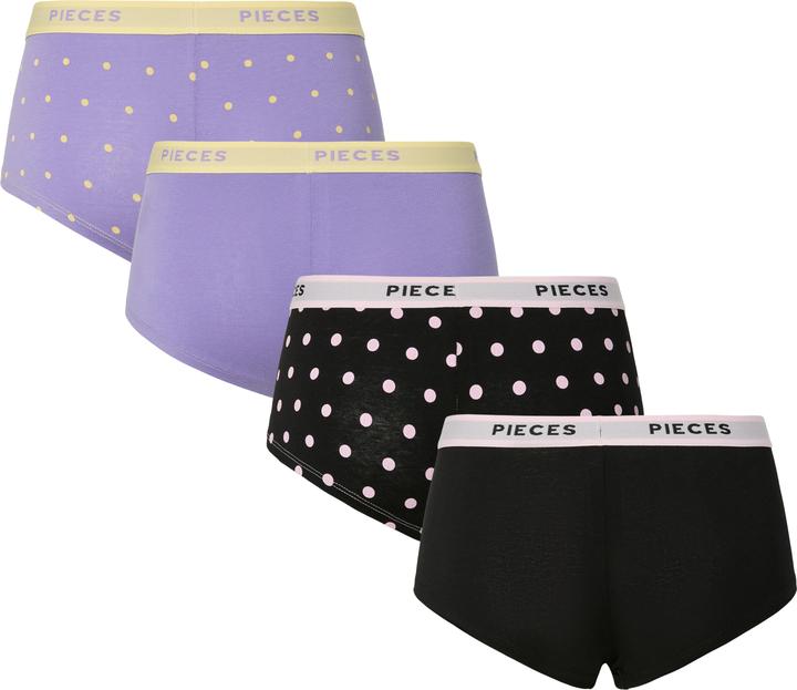 Immagine prodotto Pieces PCLOGO LADY DOT 4er-Pack Boxershorts (L, confezione da 4)