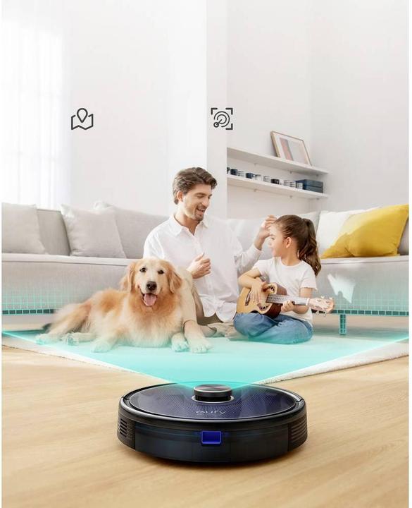 Actual product image eufy L35+ Robot Vacuum Cleaner and Mop Black (Wiping cloth)