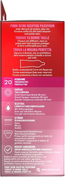 Actual product image Durex Invisible Super Thin (20 pcs.)