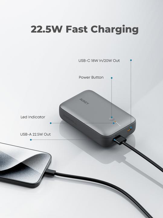 Immagine prodotto Aukey Spark Mini (20000 mAh, 20 W, 74 Wh)