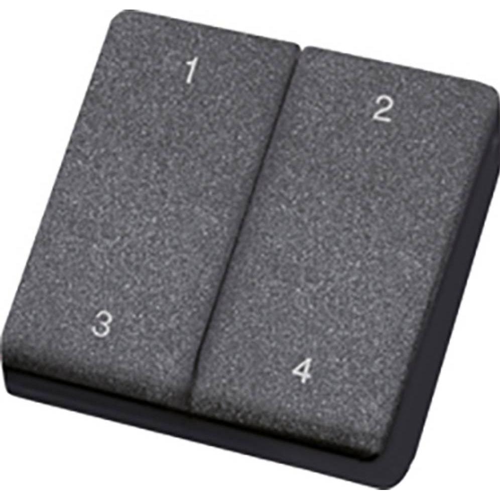 Eltako FMH4-sz Trasmettitore radio mini portatile EnOcean, Pulsante + Interruttore, Nero