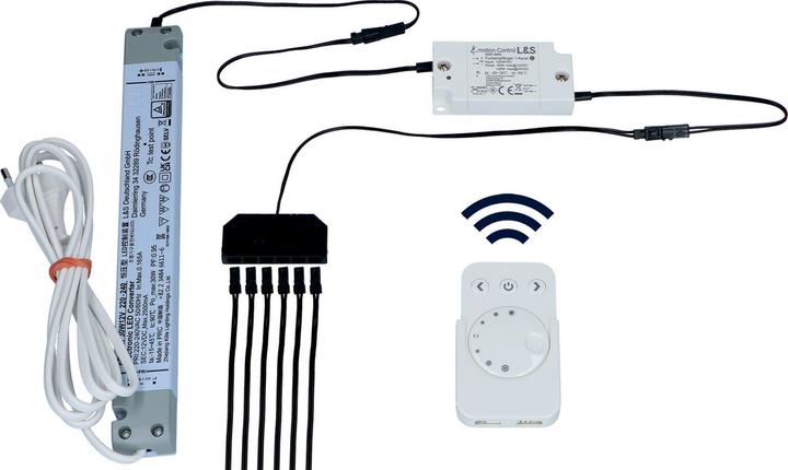 Produktbild L&S E-Motion Light 1-Kanal LED Funk-Dimmschalter-Set 12/24 V