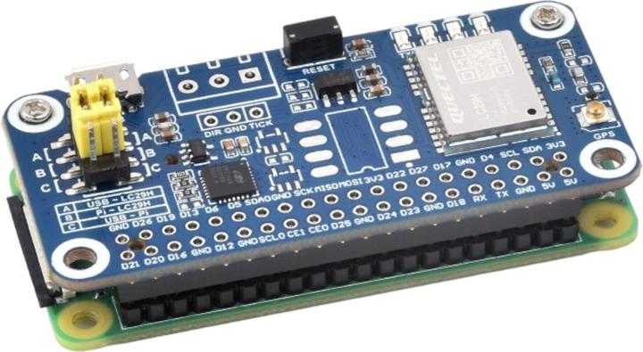 Produktbild WaveShare GPS-RTK Basisstation LC29H(BS) Dual-band L1+L2 für Raspberry Pi