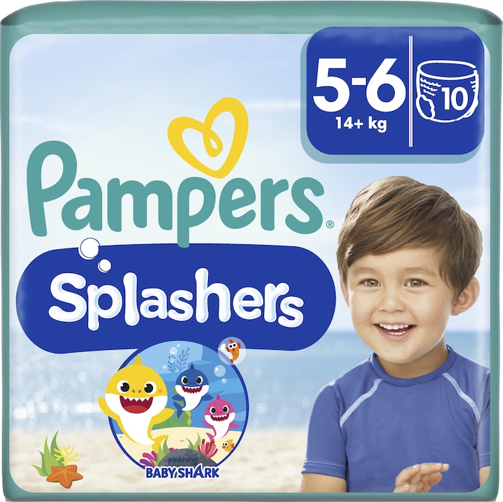 Pampers Splashers (Size 5, Size 6, Pack, 10 Piece)