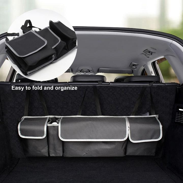 Produktbild König Design Kofferraum Rücksitz Organizer Tasche Rückenlehnentasche Rückenlehnenschutz Set