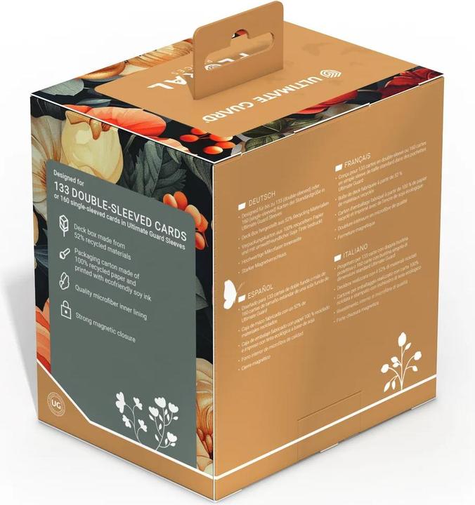 Produktbild Ultimate Guard Kartenbox Sidewinder 133+ Floral Places – Secret Garden